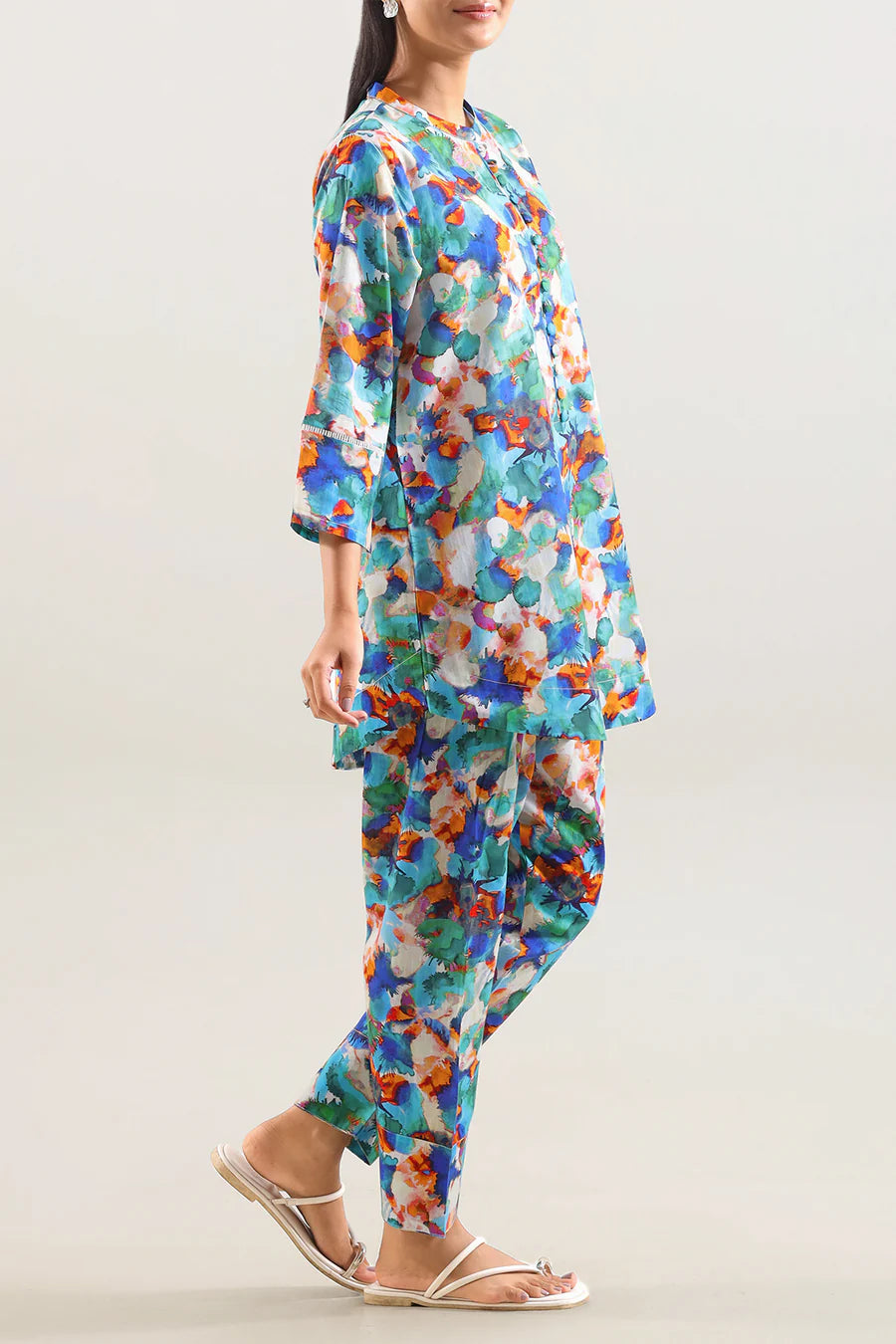 Saya | Printed Lawn Stitched 2 Piece (Shirt/Trouser)