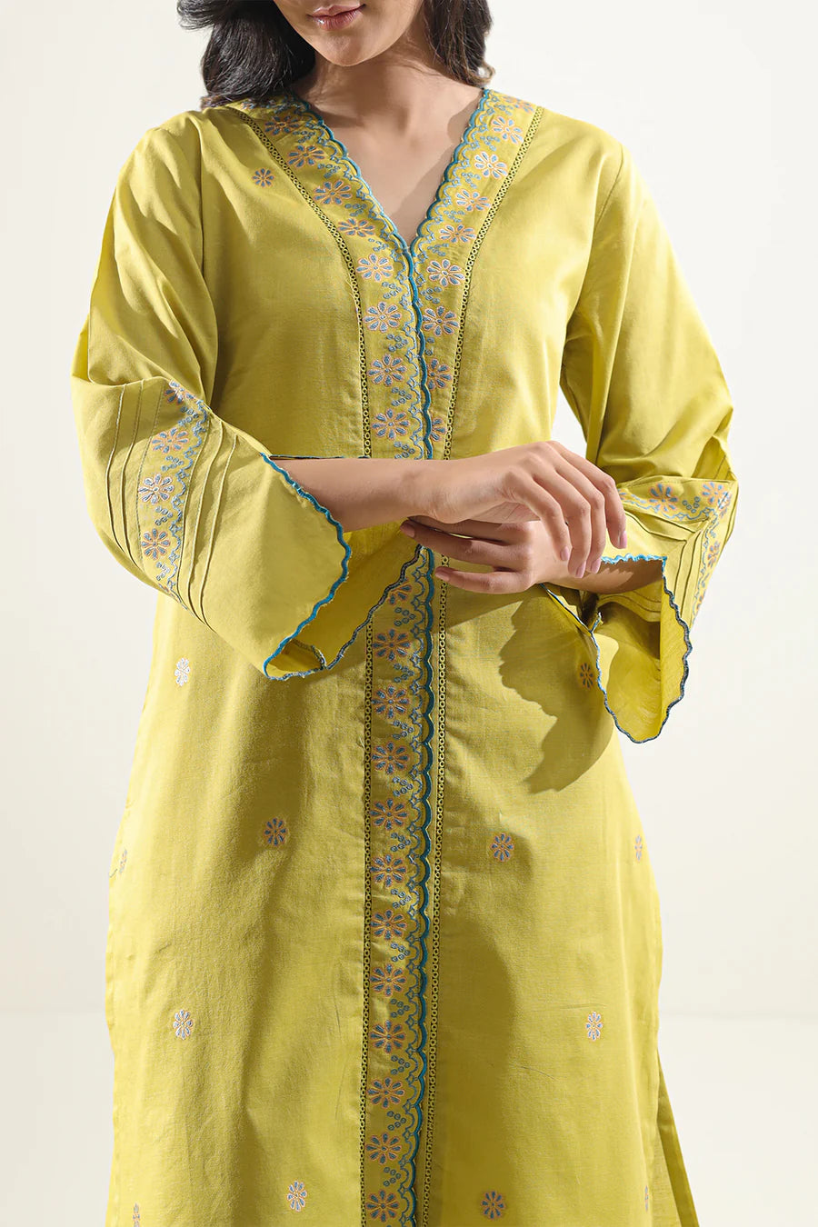 Saya | Embroidered Lawn Jacquard Stitched 2 Piece (Shirt/Trouser)