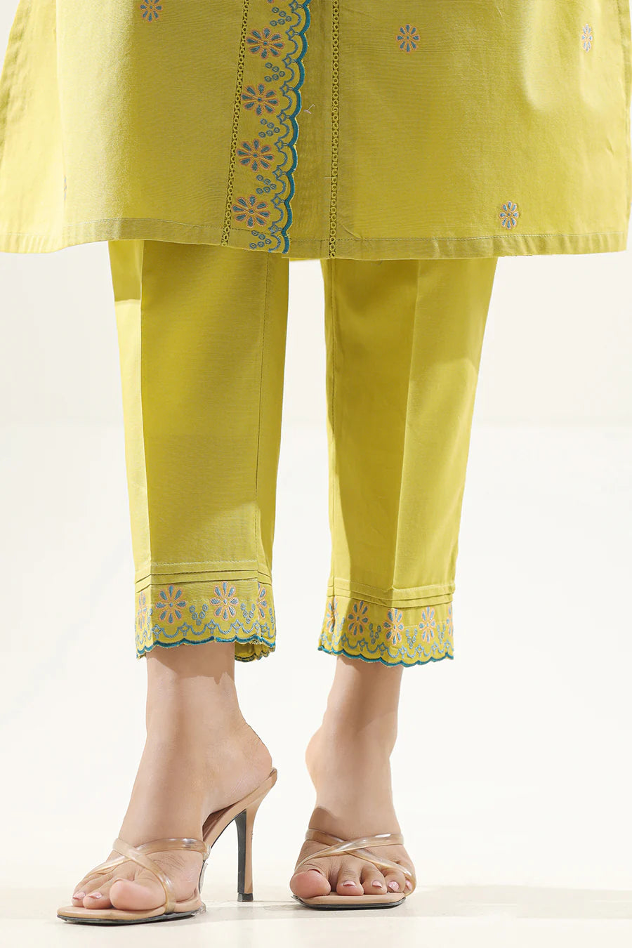 Saya | Embroidered Lawn Jacquard Stitched 2 Piece (Shirt/Trouser)