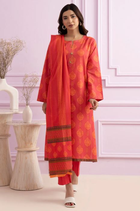 ZELLBURY PRINTED KURTA DUPPATA TROUSER-LAWN
