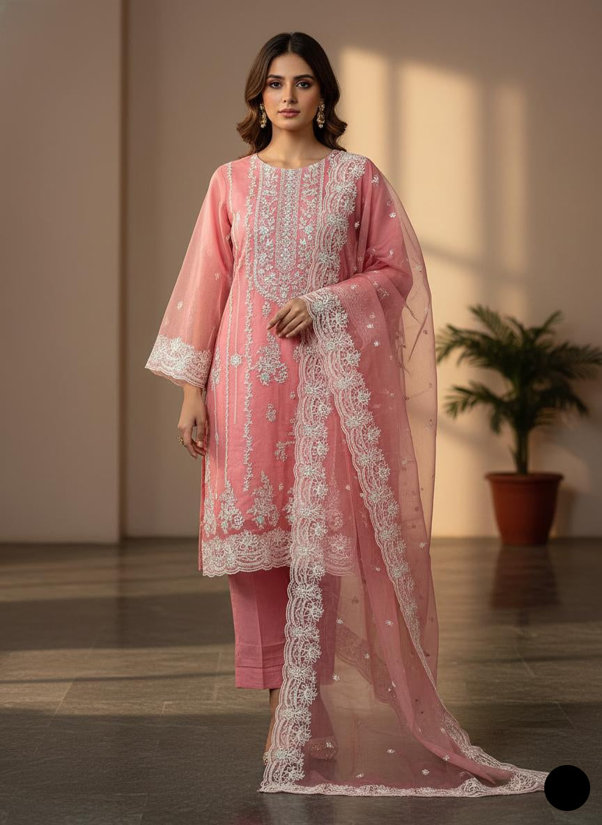 Image 3-Piece Embroidered Suit
