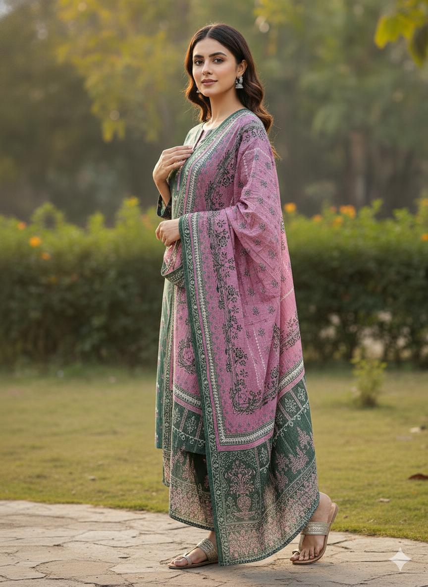 Waniya 3-Piece Printed Suit