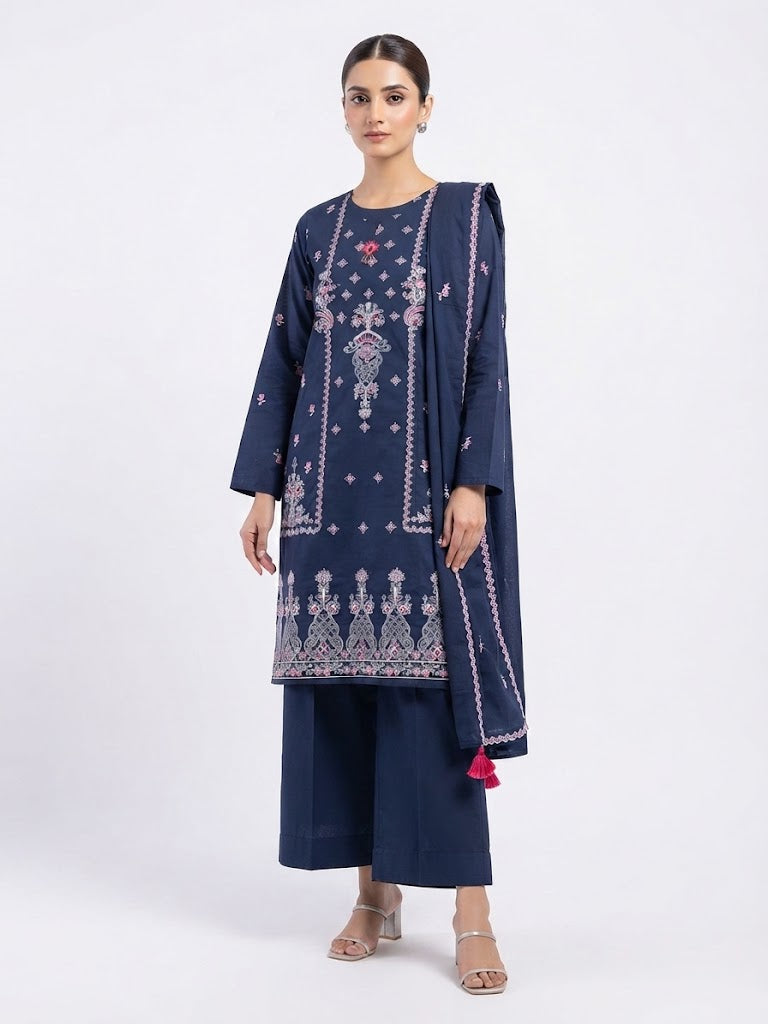 Alkaram 3-Piece Embroidered | Lawn