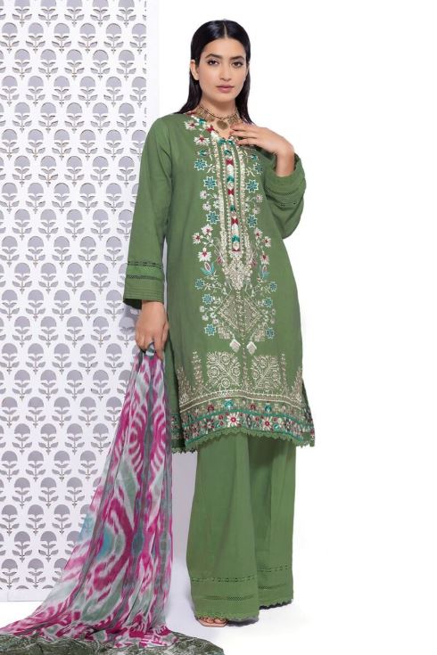 KHAADI-EMBROIDERED | STICHED | CROSSHATCH 3 PIECE