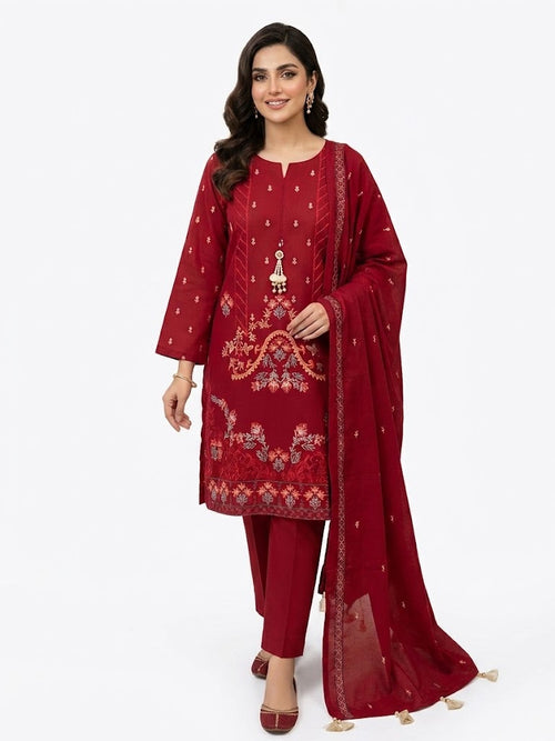 Alkaram 3-Piece Embroidered | Lawn
