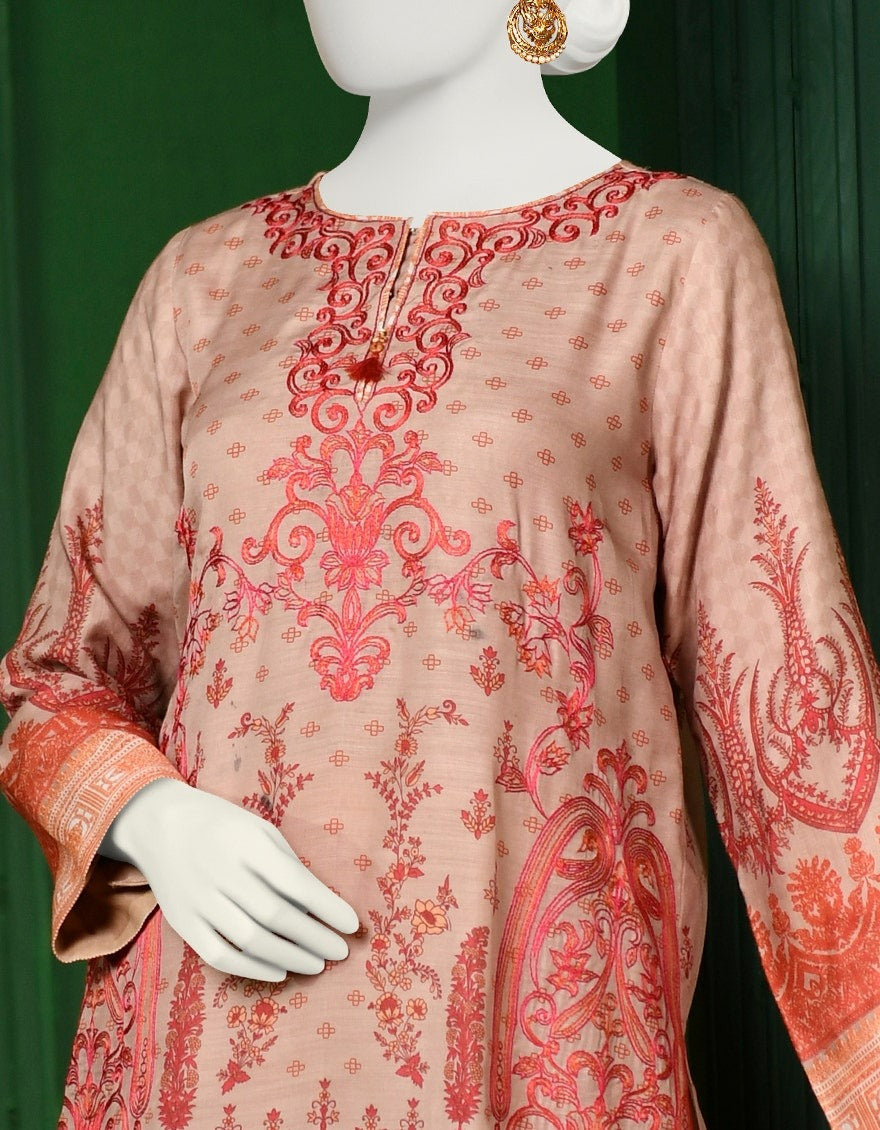 J. PEACH EMBRIDERED KURTI