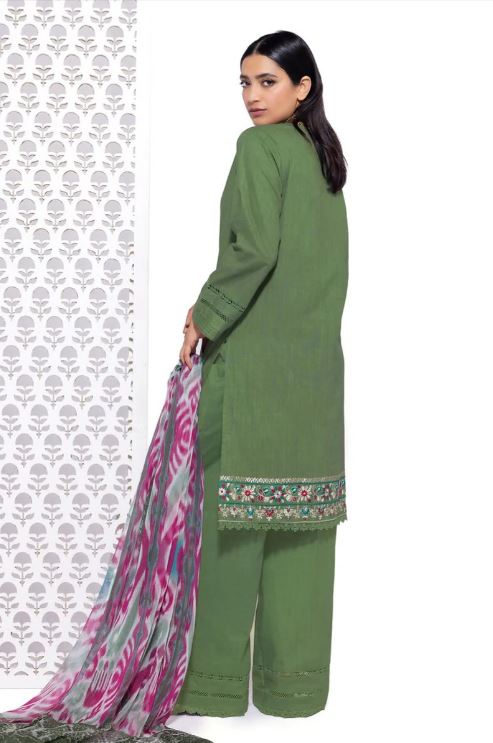 KHAADI-EMBROIDERED | STICHED | CROSSHATCH 3 PIECE