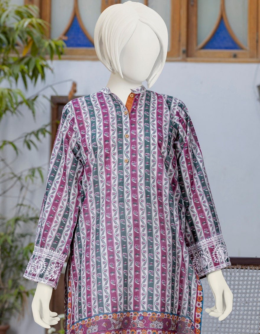 J. MULTICOLOR LAWN KURTI EMBROIDERED